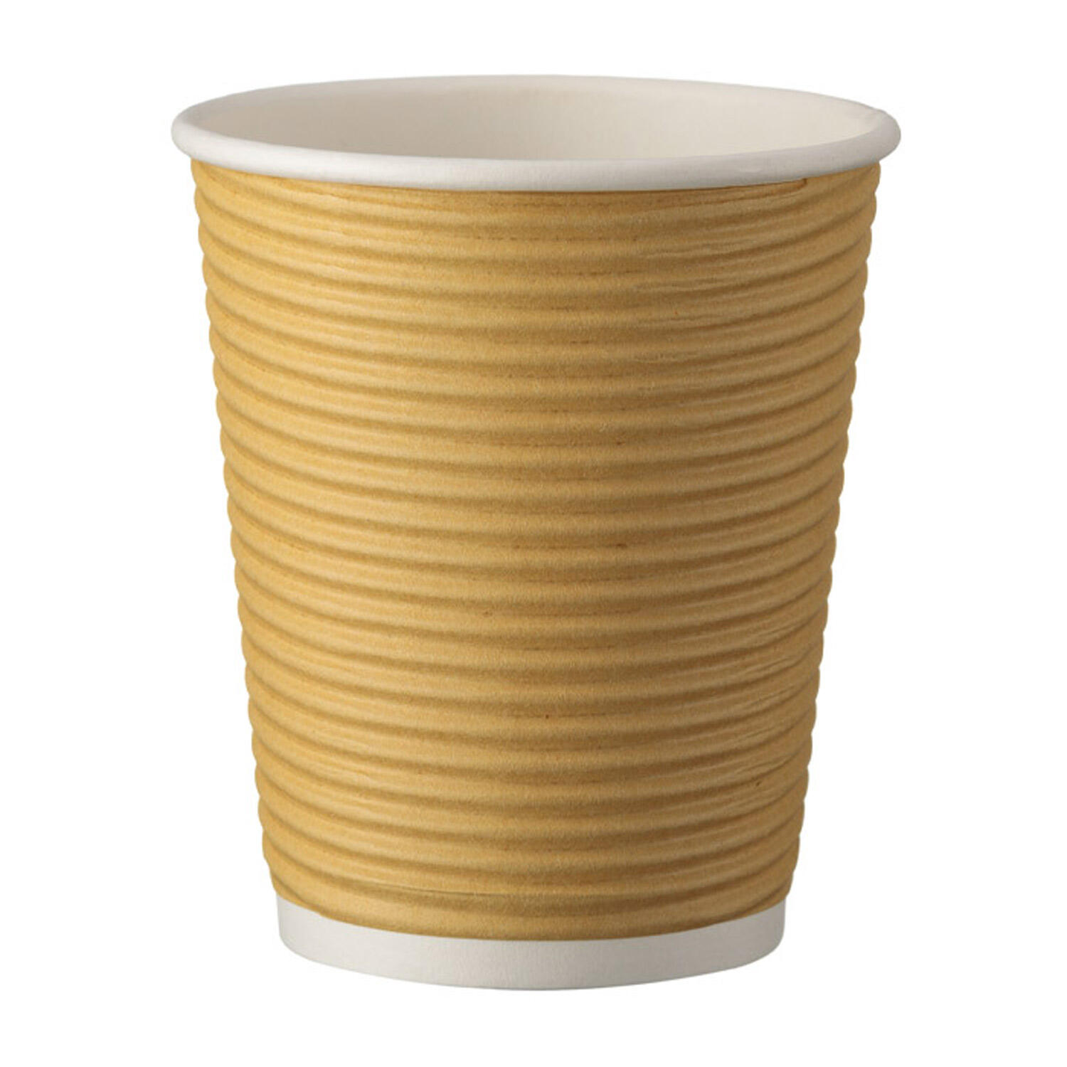 IN-Q530016K Kaffeebecher Heißgetränkebecher doppelwandig braun Kraftpapier 200 ml (max 270ml), 25 Stk. – Bild 1