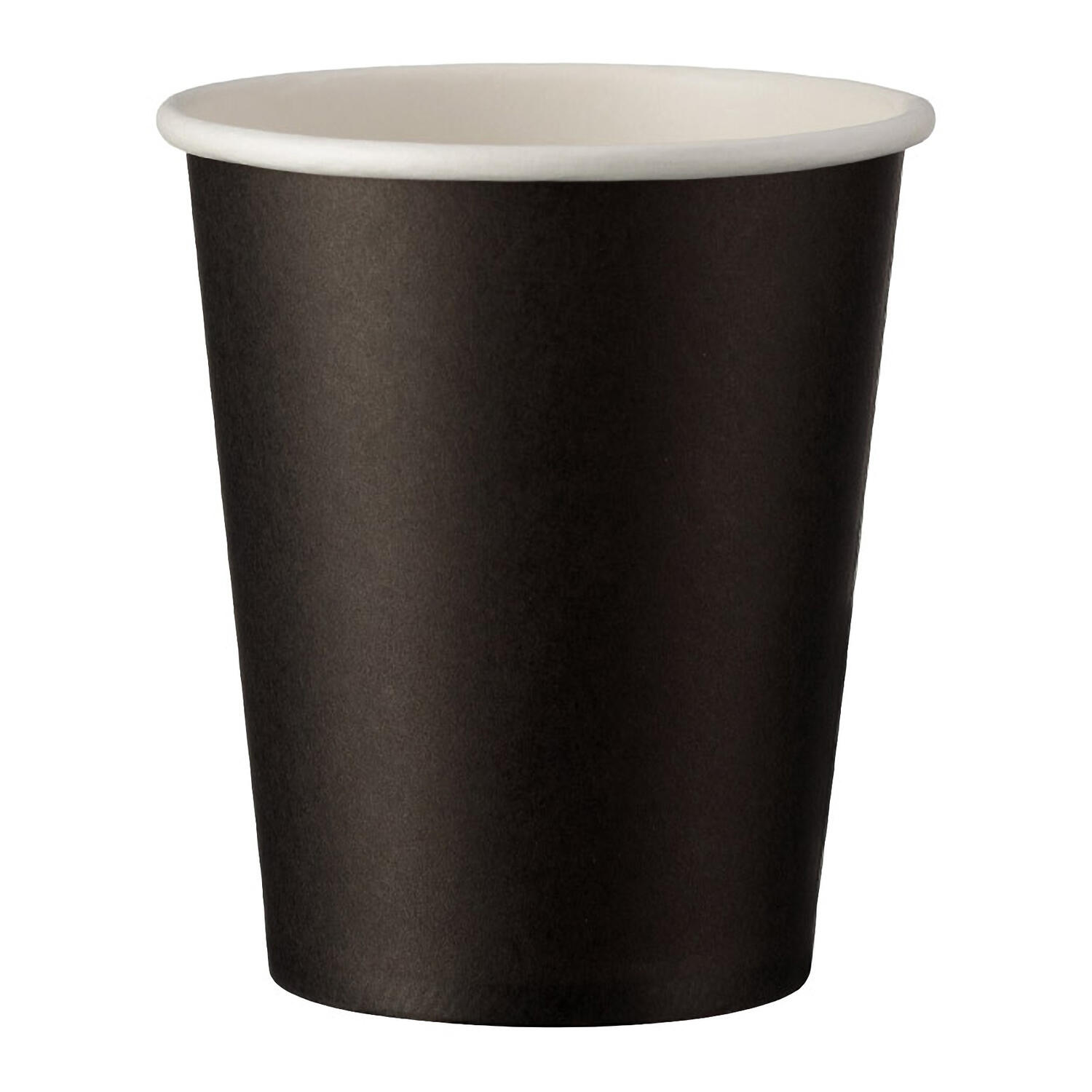 IN-Q531002M Heiß- und Kaltgetränkebecher schwarz Pappe beschichtet 200 ml 270ml, 50 Stk. – Bild 1