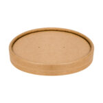 Deckel für Suppenbecher Kraftpapier rund O11,5cm, 25 Stk.