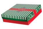 Keksbox Gebäckkarton mit Alubeschichtung "Weihnachten" 350 x 350 x 100mm, 42 Stk.