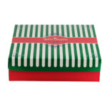 Keksbox Gebäckkarton mit Alubeschichtung "Weihnachten" 350 x 350 x 100mm, 42 Stk. – Bild 3