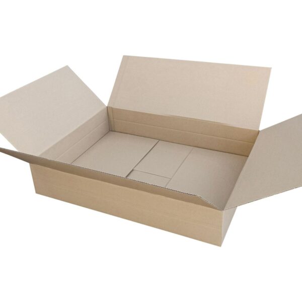 Faltkarton 1030x760x(100)-185mm mit variabler Höhe 1-wellig Dickwelle braun