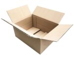 Faltkarton 220x160x(50)-100mm mit variabler Höhe 1-wellig Dickwelle braun