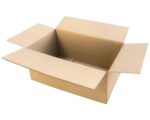 Faltkarton 450x250x(100)-200mm mit variabler Höhe 1-wellig Dickwelle braun