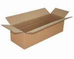 Faltkarton 460x160x(80)-115mm mit variabler Höhe 2-wellig braun