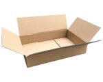Faltkarton 600x450x(50)-150mm mit variabler Höhe 1-wellig Dickwelle braun