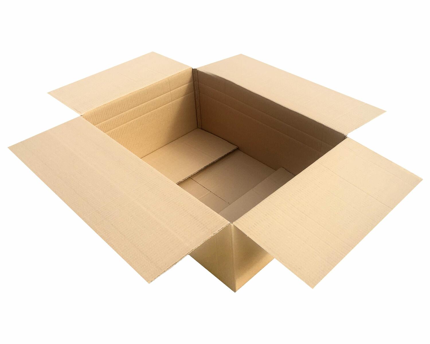 KA_800_550_300_32BC Faltkarton 800x550x(200)-300mm mit variabler Höhe 2-wellig braun – Bild 1