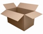 Faltkarton 1000x600x(400)-600mm (Außenmaß) mit variabler Höhe 2-wellig braun
