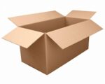 Faltkarton 1000x500x(300)-500mm (Außenmaß) mit variabler Höhe 2-wellig GLS DPD braun