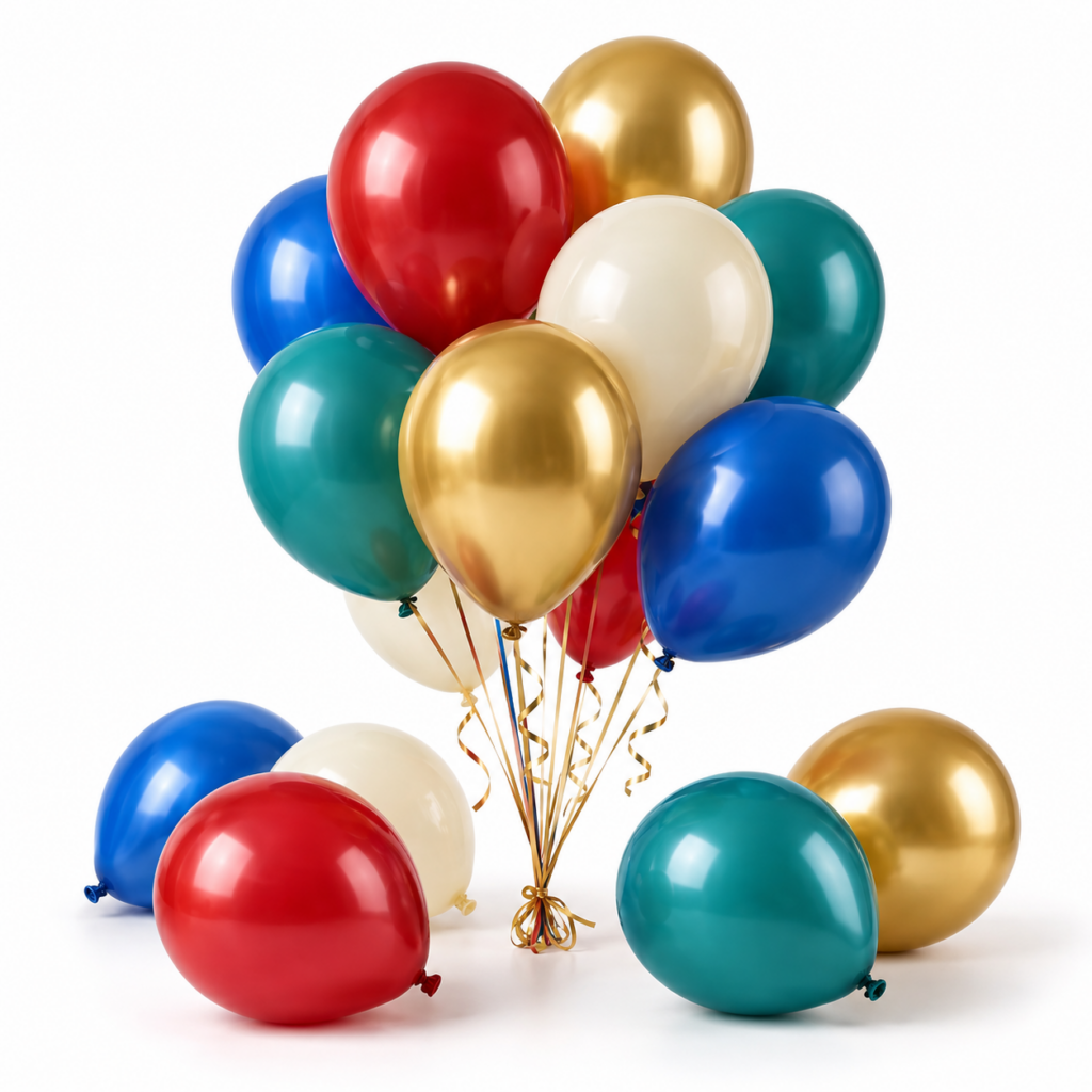 Bunte Luftballons für Feiern und Dekoration