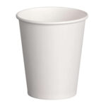 Heiß- und Kaltgetränkebecher weiß Pappe beschichtet 200 ml (max 270ml), 50 Stk.