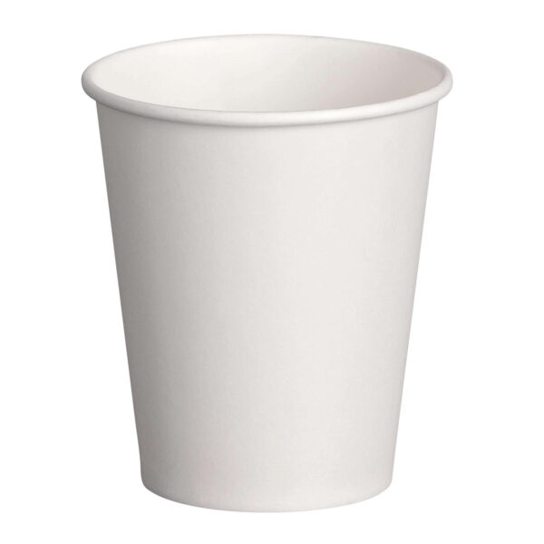 Heiß- und Kaltgetränkebecher weiß Pappe beschichtet 200 ml (max 270ml), 50 Stk.