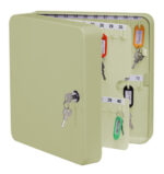 Schlüsselkasten für 70 Schlüssel inkl. Anhänger, beige