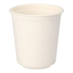 Heißgetränkebecher aus Zuckerrohr "pure" 100 ml, O 63mm, 50 Stk.