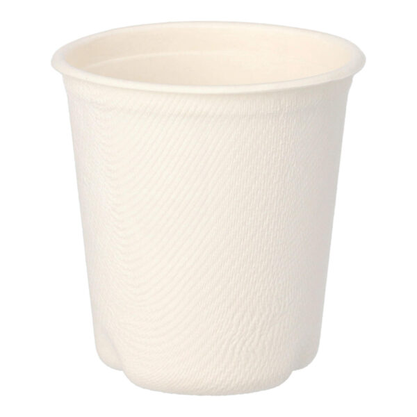 Heißgetränkebecher aus Zuckerrohr "pure" 100 ml, O 63mm, 50 Stk.
