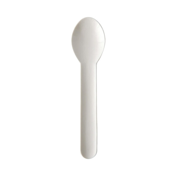 'pure' Kaffeelöffel aus Papier 13 cm FSCR weiss, 100 Stk.