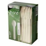 'pure' Kaffeelöffel aus Papier 13 cm FSCR weiss, 100 Stk. – Bild 2