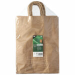 Papiertragetaschen mit Papierkordel Kordeltasche 35 x 26 x 12 cm braun, 25 Stk. – Bild 3