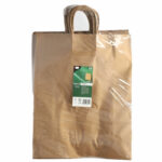 Papiertragetaschen mit Papierkordel Kordeltasche 40 x 32 x 12 cm braun, 25 Stk. – Bild 3