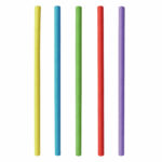 Papiertrinkhalme Shake-Halme Kaltgetränke 25 cm O 8 mm farbig sortiert, 100 Stk.