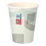 Heißgetränkebecher Pappbecher Wintermotiv "Schneemann auf Ski" 200ml, 50 Stk. – Bild 2