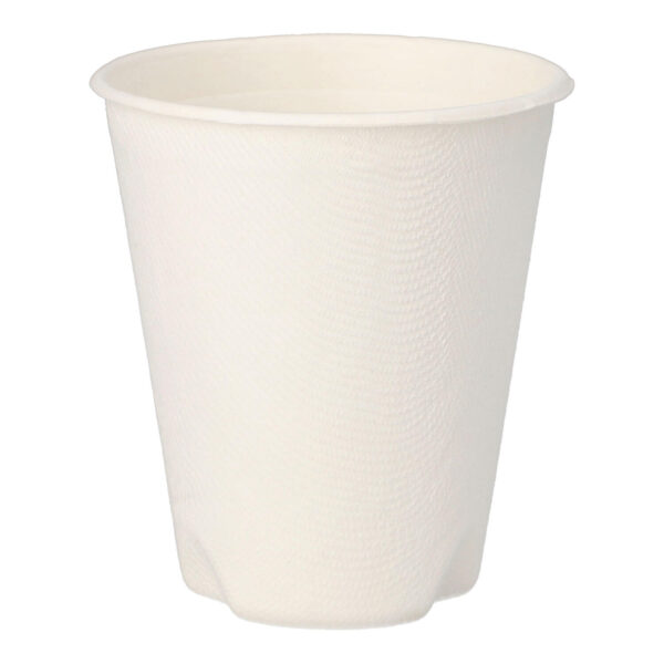 Heißgetränkebecher aus Zuckerrohr "pure" 200 ml, O 80mm, 40 Stk.