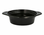 Mehrweg Suppenschalen Suppenterrinen 500ml inkl. Deckel O15,6cm schwarz, 12 Stk. – Bild 3