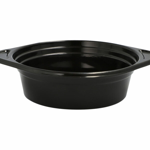 Mehrweg Suppenschalen Suppenterrinen mit Anfasser 500ml O15,6cm schwarz, 12 Stk.