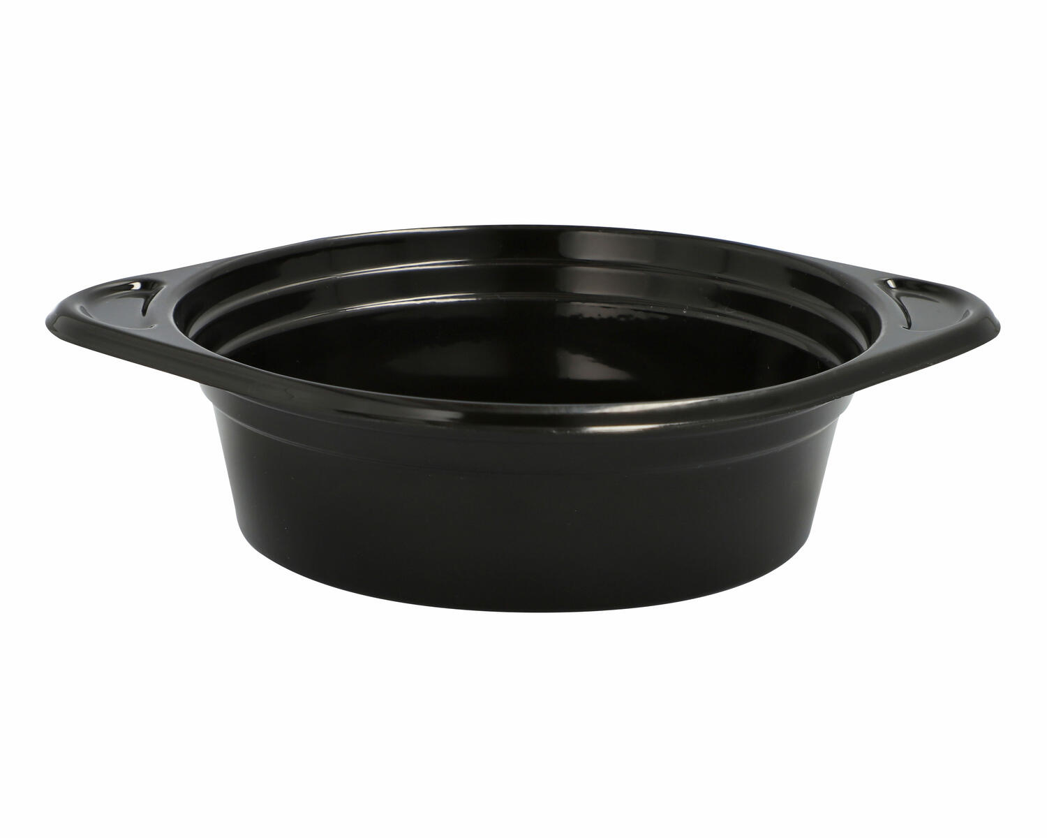 PAP-96556 Mehrweg Suppenschalen Suppenterrinen mit Anfasser 500ml O15,6cm schwarz, 12 Stk. – Bild 1
