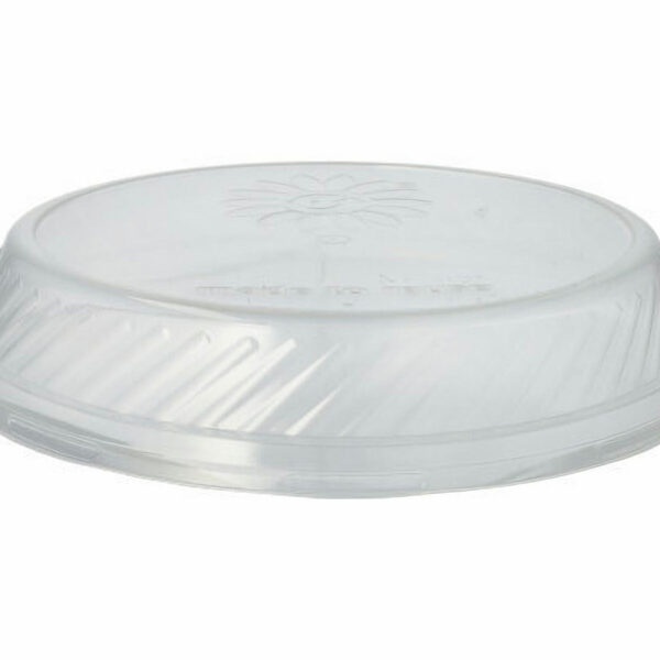 Deckel für Mehrweg Menüteller O 22,7 cm . Höhe 4,1 cm transparent, 12 Stk.