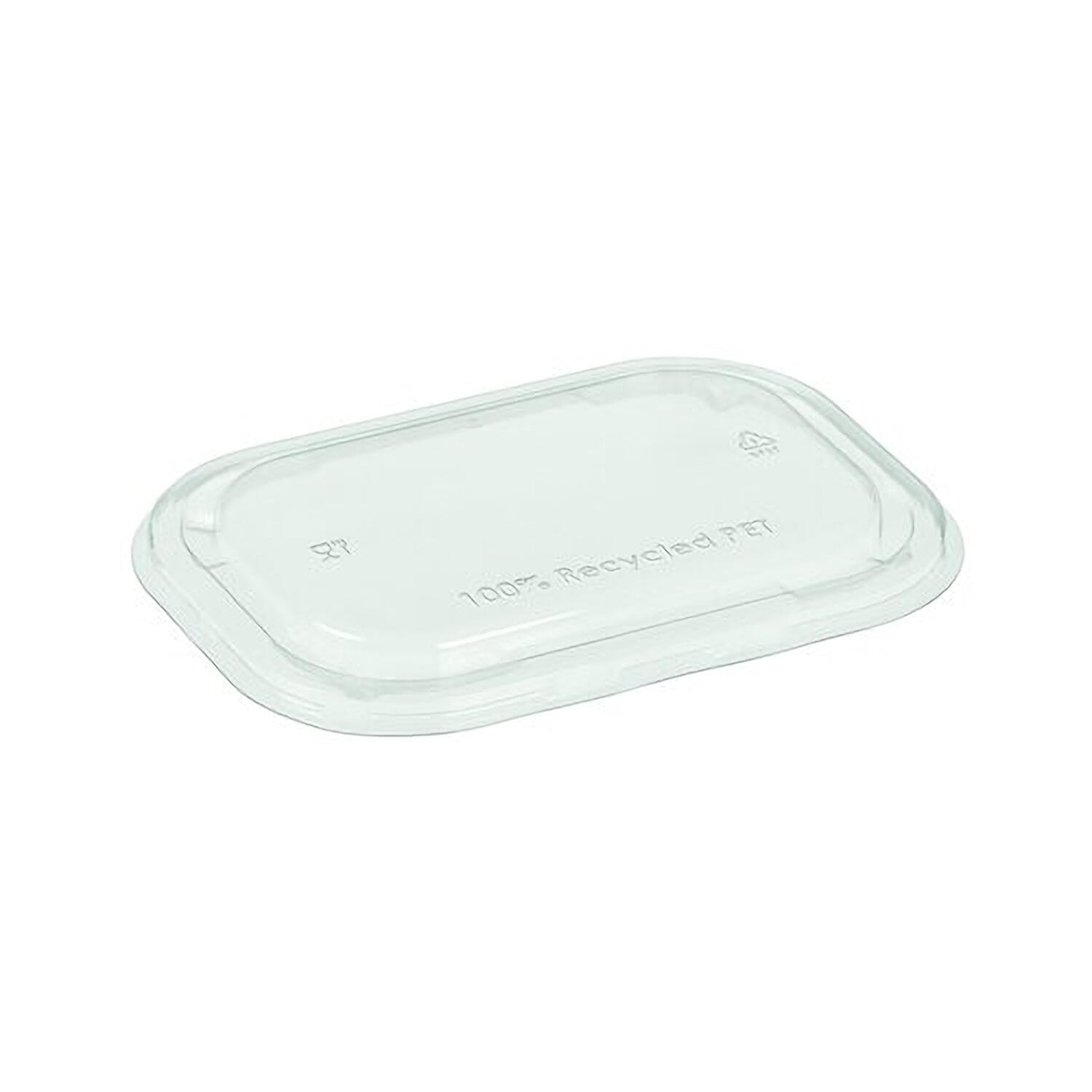 PCV-22144 Deckel transparent aus rPet für Pappschalen rechteckig 173x120mm, 50 Stk. – Bild 1