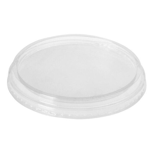 Kunststoffdeckel Transparent mit O 101 mm für Pappbecher Eisbecher, 100 Stk.