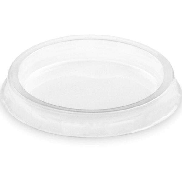 Kunststoffdeckel Transparent mit O 70 mm für Pappbecher Eisbecher, 50 Stk.