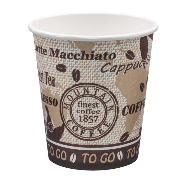 Kaffeebecher Getränkebecher 'Coffee Mountain' 180 ml, 80 Stk.