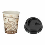 Kaffeebecher Premium mit Deckel, "Coffee to go", Pappe, 300 ml hoch, 75 Stk.