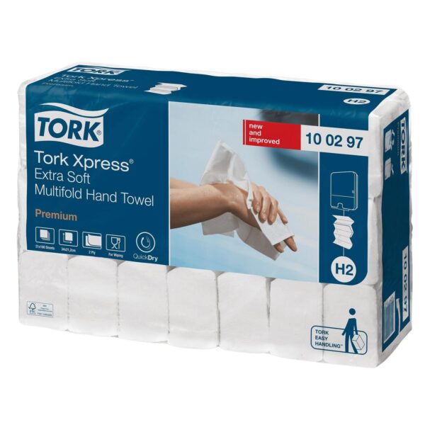 Falthandtücher Interfold Premium H2 21x34cm 2-lagig, 21x100 Stk=2100 Stück