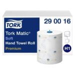 MaticR Rollenhandtuch H1 weiss 2-lagig 21cm x 100m, 6 Rollen je 408 Abrisse – Bild 2