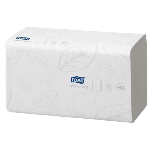 Falthandtücher V-Falz Advanced H3 25x23cm 2-lagig 15x250 Stück=3750 Stück