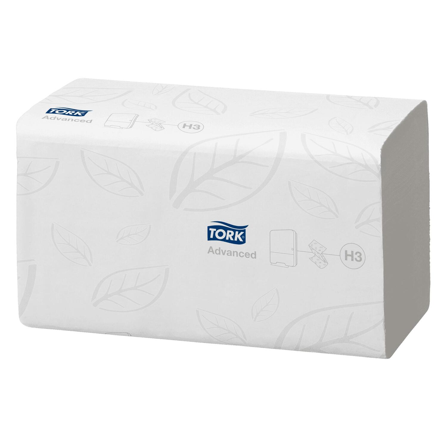 RC-290163-2 Falthandtücher V-Falz Advanced H3 25x23cm 2-lagig 15x250 Stück=3750 Stück – Bild 1