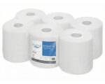 Ecoline Handtuchpapier Innenabrollung 2-lagig, hülsenlos, Zellstoff, 450 Abrisse, 6 Rollen