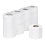 Ecoline Toilettenpapier 3-lagig aus Zellstoff 250 Blatt 9,6x11 cm, 56 Rollen