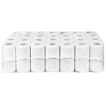 Ecoline Toilettenpapier 3-lagig aus Zellstoff 250 Blatt 9,6x11 cm, 56 Rollen – Bild 3