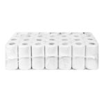 Ecoline Toilettenpapier 3-lagig aus Zellstoff 250 Blatt 9,3x11 cm, 64 Rollen – Bild 3