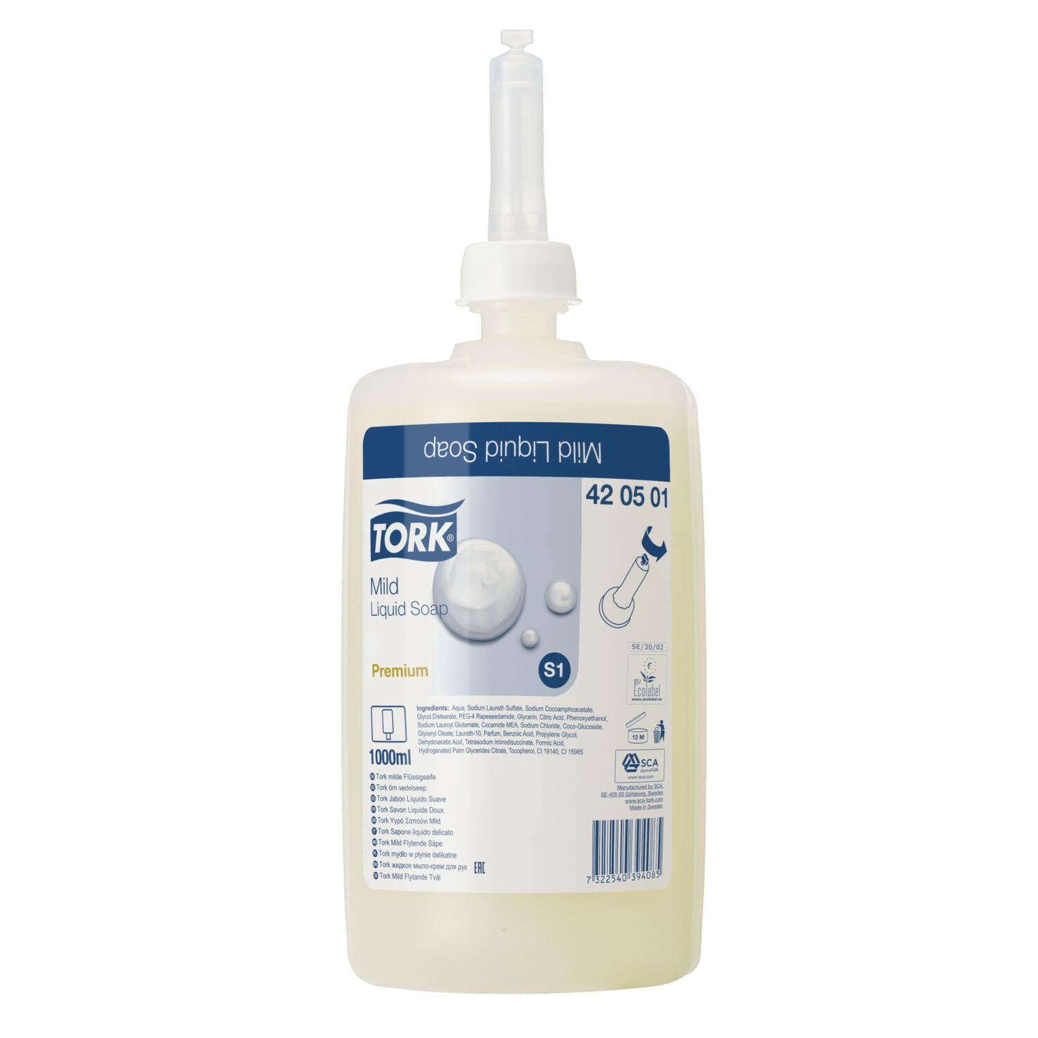 RC-420501 Milde Seife, Premium Flüssigseife S1 6 Flaschen je 1000 ml – Bild 1
