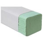 EcoLine Falthandtücher V-Falz grün 25x23cm 2-lagig 20 x 200 Stück = 4000 Stk.