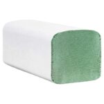 EcoLine Falthandtücher V-Falz grün 25x23cm 2-lagig 20 x 200 Stück = 4000 Stk. – Bild 3