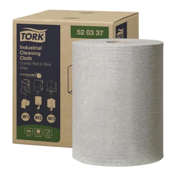 Premium Reinigungstücher 520 grau 32 x 38 cm, 1 Rolle je 390 Blatt