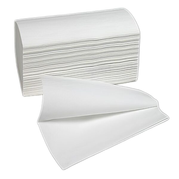 Falthandtücher V-Falz 2-lagig weiß 25x21cm, 15 Packungen je 266 Blatt