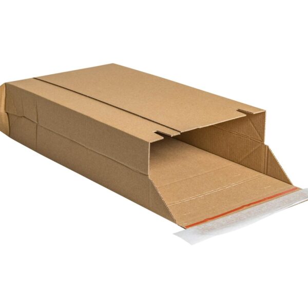 Versandtasche DHL-Kleinpaket 350x250x80 mm (Außenmaß) A4+ aus Wellpappe braun