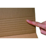 Universalverpackung 192x192mm bis 63mm Höhe Selbstklebeverschluss Aufreißfaden braun – Bild 3